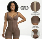 Open-Bust Colombian Faja with Crotch Zip